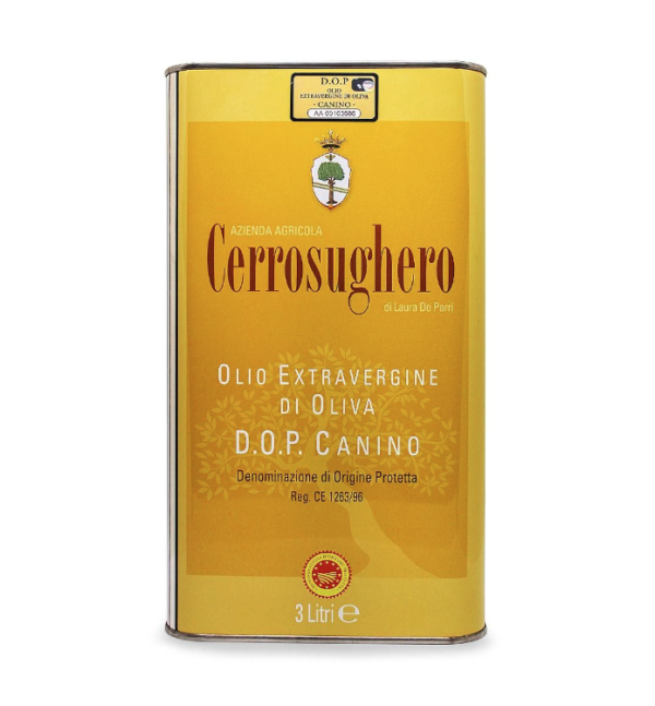 Canino PDO Extra Virgin Olive Oil in 3 liter tin
